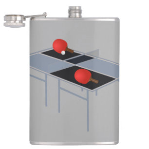 Petaca Mesa De Ping Pong Con Bats Y Ball,