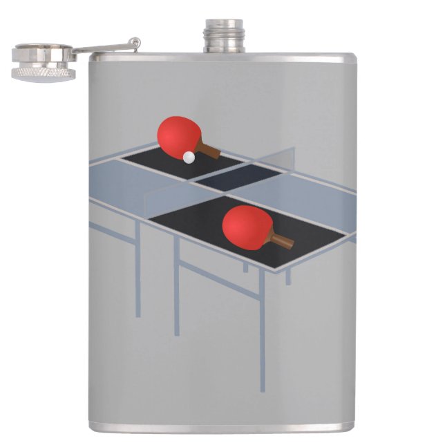 Petaca Mesa De Ping Pong Con Bats Y Ball, (Abierto)