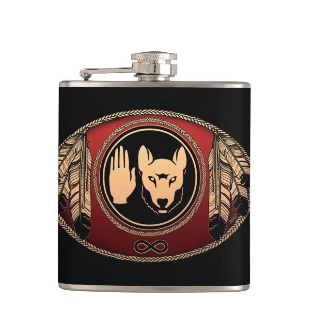 Petaca Metis Art Flask Personalizado Metis Rebelde Bander (Anverso)