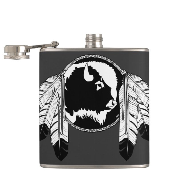 Petaca Metis Flask Personalizado Spirit Buffalo Metis Fla (Abierto)