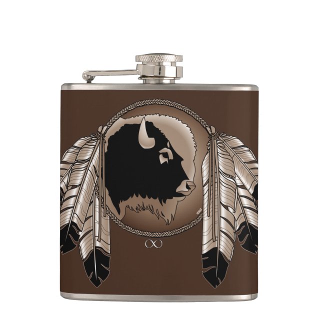 Petaca Metis Flask Personalizado Spirit Buffalo Metis Fla (Anverso)
