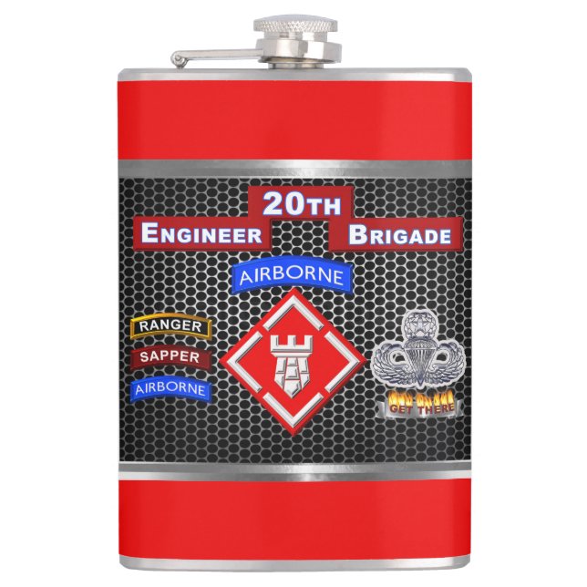 Petaca Mighty 20.ª Brigada de Ingenieros-Airborne (Anverso)