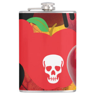 Petaca Mikitiez calavera roja manzana tóxica vegana veran