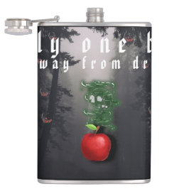 Petaca Mikitiez calavera roja veneno de manzana tóxica ve