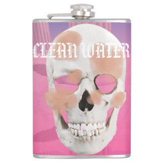 Petaca Mikitiez dreamer cráneo tatuaje arco iris rosa roc