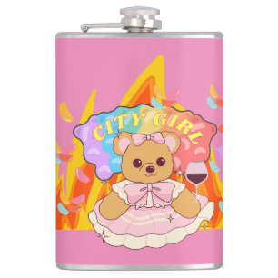 Petaca Mikitiez verano osito de peluche gelatina fuego de