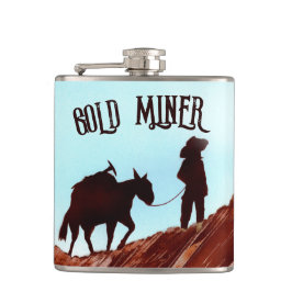 Petaca Miner de oro y Mule Pack
