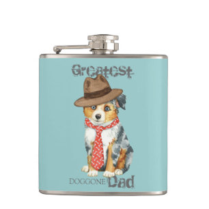 Petaca Mini American Shepherd Dad