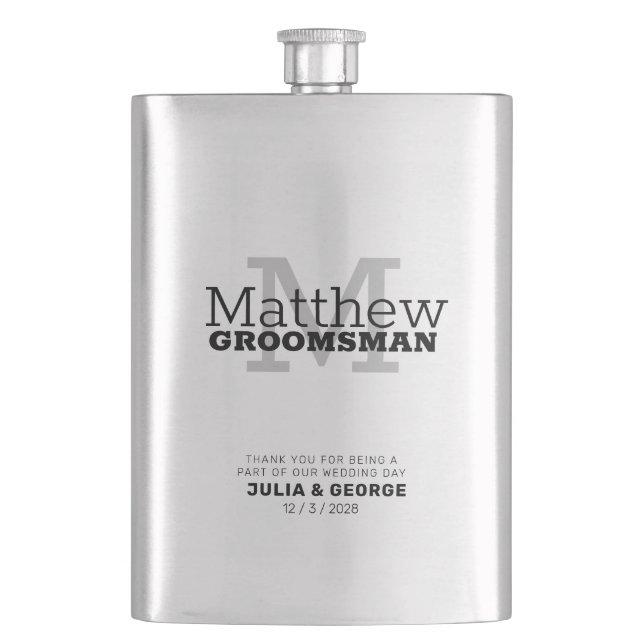 Petaca Mínimo GRUPO Masculino Personalizado Mínimo Carne  (Anverso)