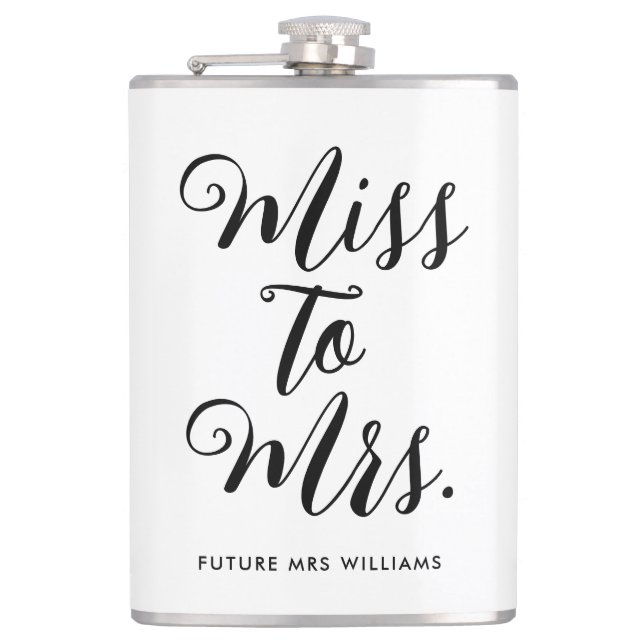 Petaca Miss a la Sra. Modern Bridal Shower (Anverso)