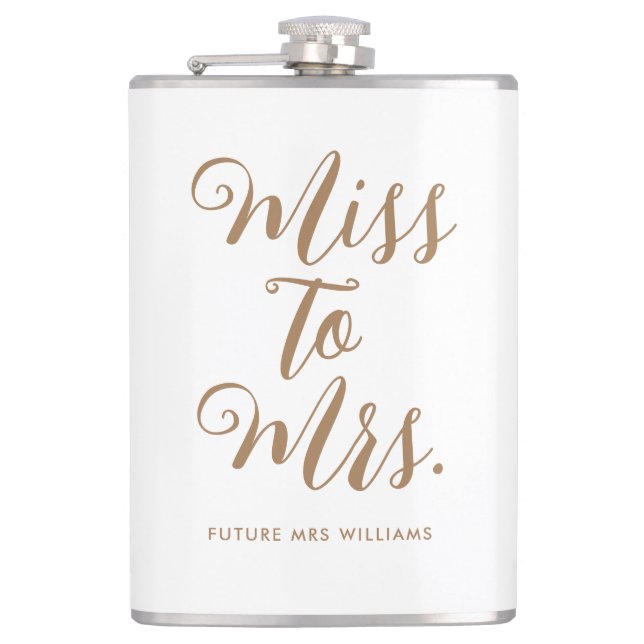 Petaca Miss a la Sra. Modern Bridal Shower (Anverso)