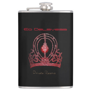 Petaca Miss América estilo Universo Crown Personal Flask