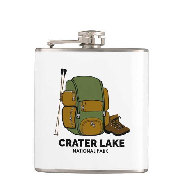 Petaca Mochila del Parque Nacional Crater Lake (Anverso)