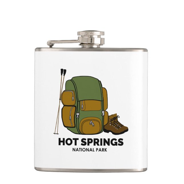 Petaca Mochila del Parque Nacional de Hot Springs (Anverso)