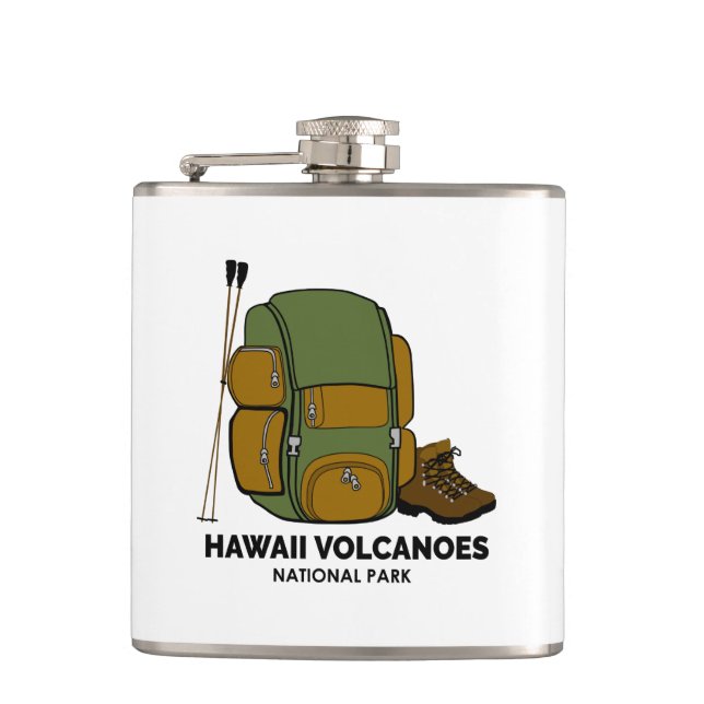 Petaca Mochila del Parque Nacional de los Volcanes de Haw (Anverso)