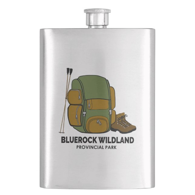 Petaca Mochila del Parque Provincial Bluerock Wildland (Anverso)