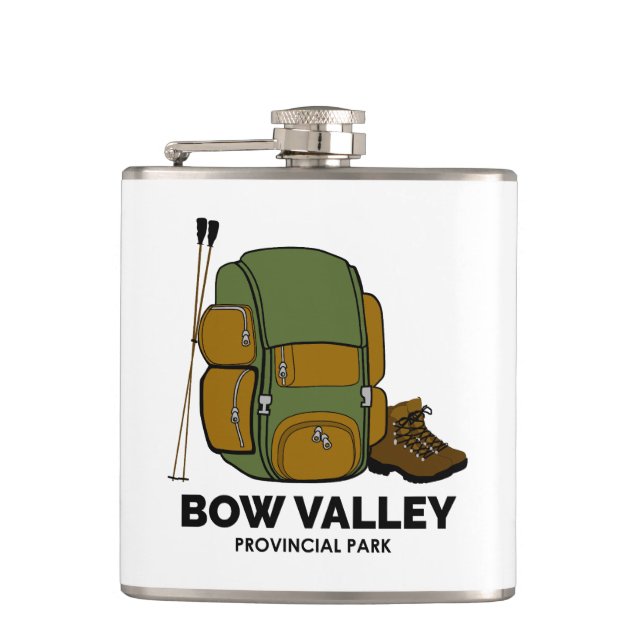 Petaca Mochila del Parque Provincial del Valle de Bow (Anverso)