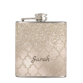 Petaca Moda Champagne Purpurina Look Flask