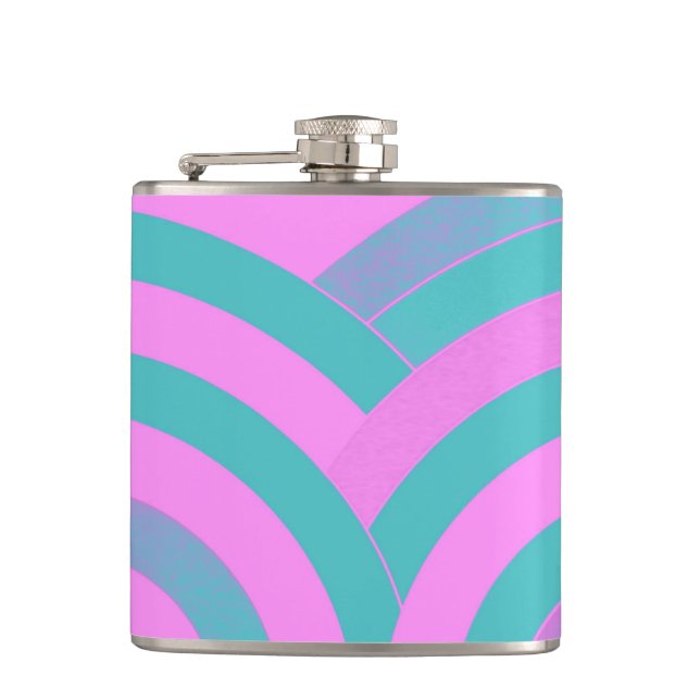 Petaca moda chevron moderno y elegante (Anverso)