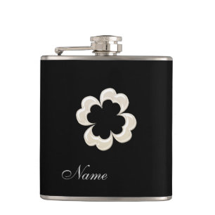 Petaca Moda clásica perla suerte shamrock personalizado