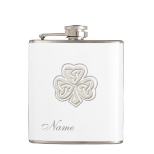 Petaca Moda clásica perla suerte shamrock personalizado