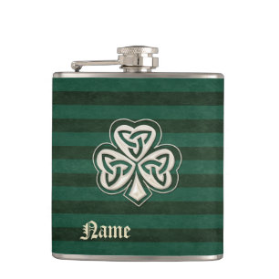 Petaca Moda clásica perla suerte shamrock personalizado