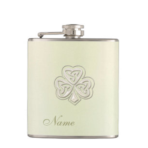 Petaca Moda clásica perla suerte shamrock personalizado