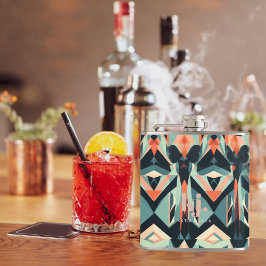 Petaca Moda Colorful Abstract Stripes Monograma