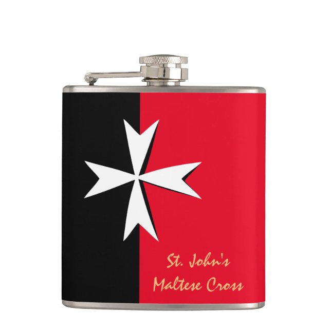 Petaca Moda de la bandera maltesa Cross & Malta/St. John' (Anverso)