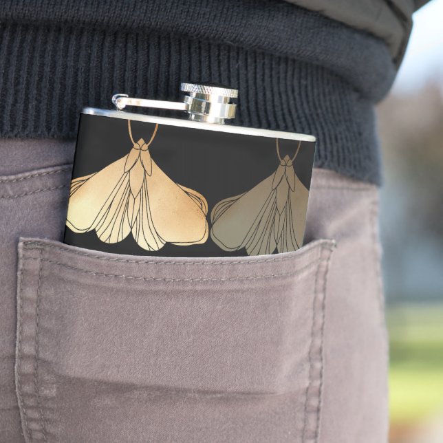 Petaca Moda en patrón oro (In Situ)