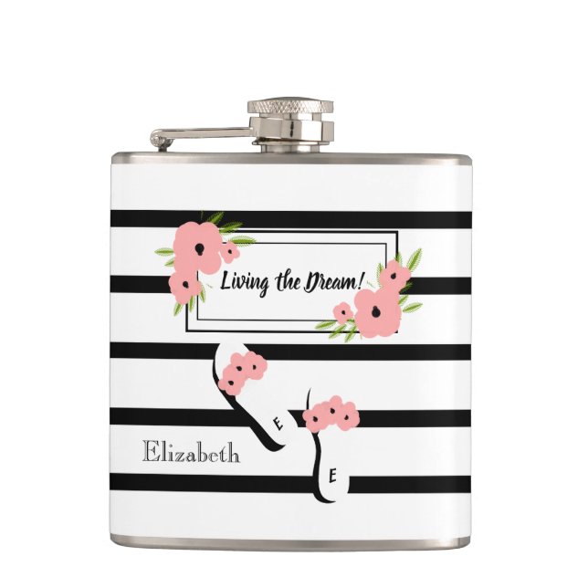 PETACA MODA FLASK_ " QUE VIVE" EL _PINK IDEAL (Anverso)