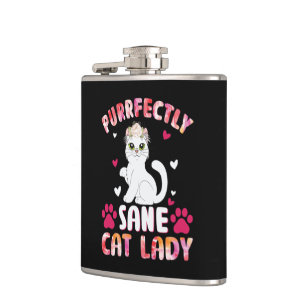 Petaca Moda Lady Cat, Gato Purfectamente Sane