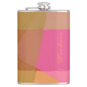 Petaca Moda Oro Naranja rosado Beige Resumen