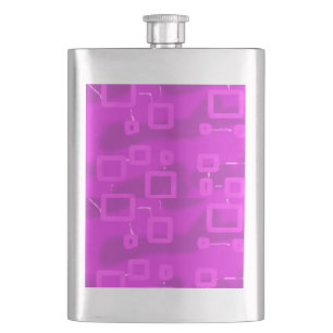 Petaca Moda Rosa Geométrico Futurista