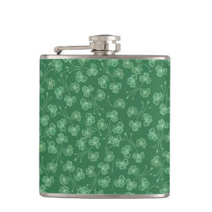 Petaca Moda Sombra Verde Oscuro Sombreado Patrón Ditsy Hi