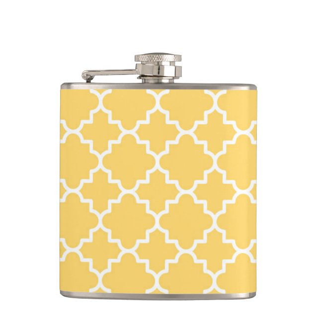 Petaca Modelo amarillo de Quatrefoil (Anverso)