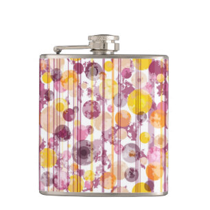 Petaca Modelo blanco rayado manchado