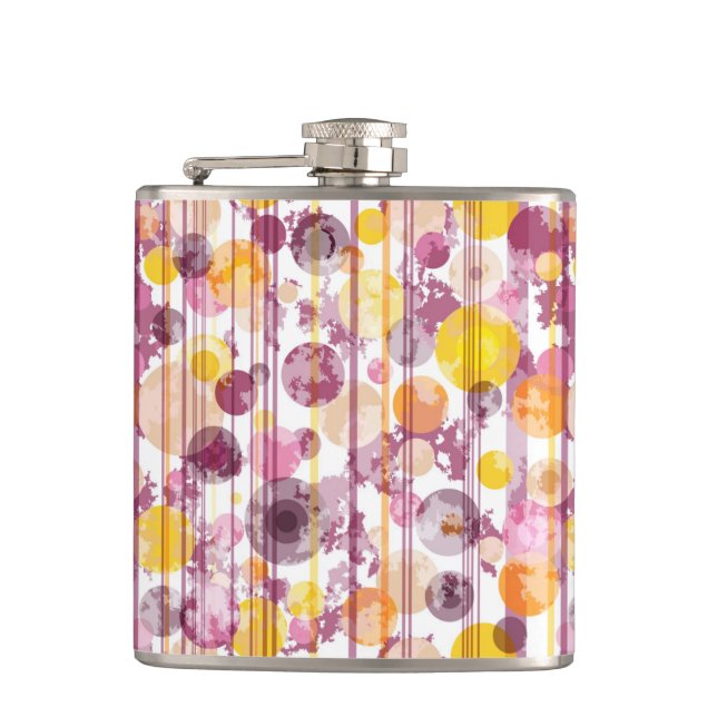 Petaca Modelo blanco rayado manchado (Anverso)