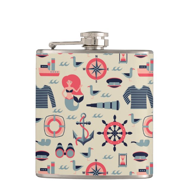 Petaca Modelo de la vida marina (Anverso)