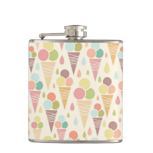 Petaca Modelo de los conos de helado