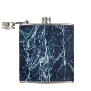 Petaca Modelo de mármol moderno azul