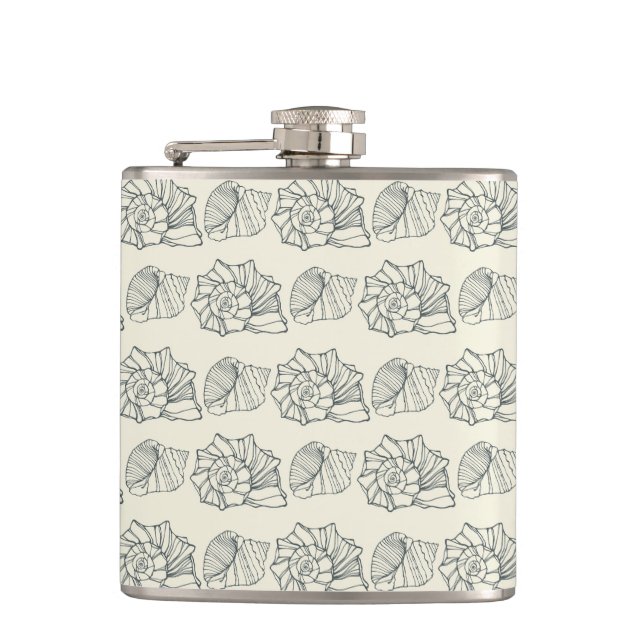 Petaca Modelo decorativo de las cáscaras (Anverso)