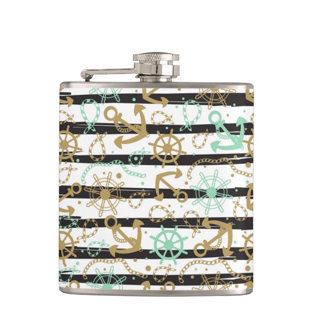 Petaca Modelo del ancla de mar (Anverso)