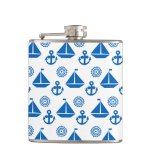 Petaca Modelo del barco de vela del dibujo animado