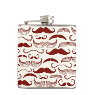 Petaca Modelo del bigote, estilo retro 3