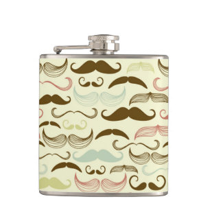 Petaca Modelo del bigote, estilo retro 4