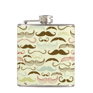 Petaca Modelo del bigote, estilo retro 4