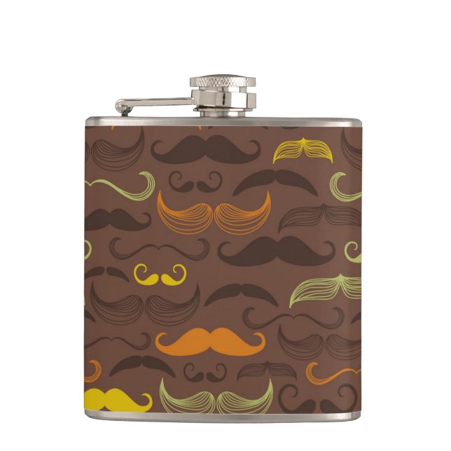 Petaca Modelo del bigote, estilo retro 5 (Anverso)