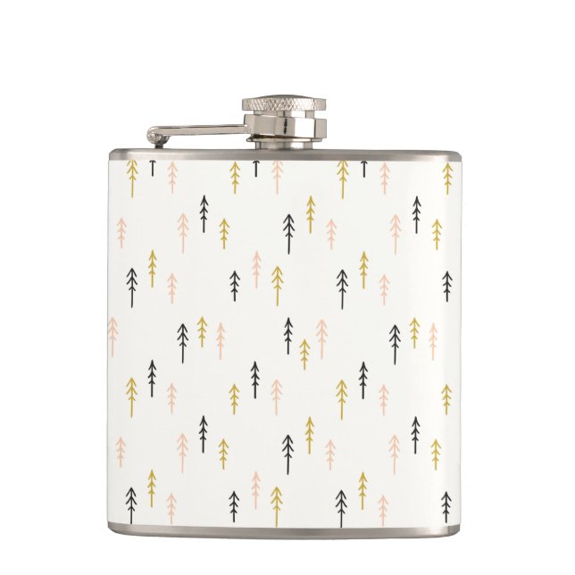 Petaca Modelo del bosque del árbol de navidad (Anverso)