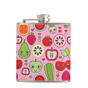 Petaca modelo del ilustracion de la cocina de la fruta